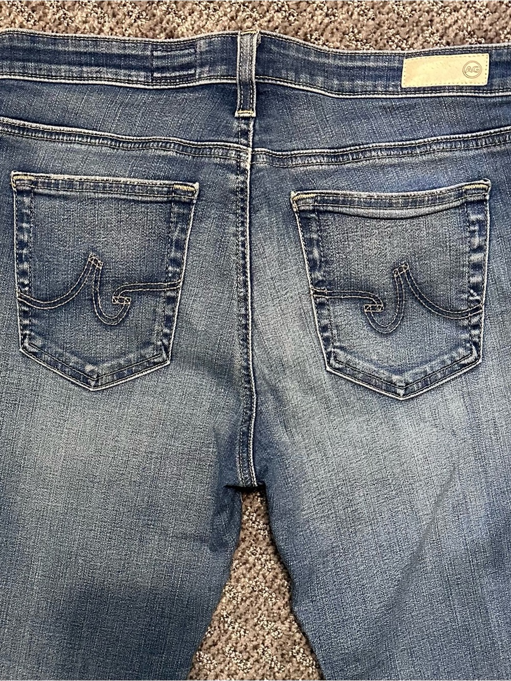 AG The Middi Ankle Mid-Rise Legging Ankle Jeans - Blue - Picture 6 of 13